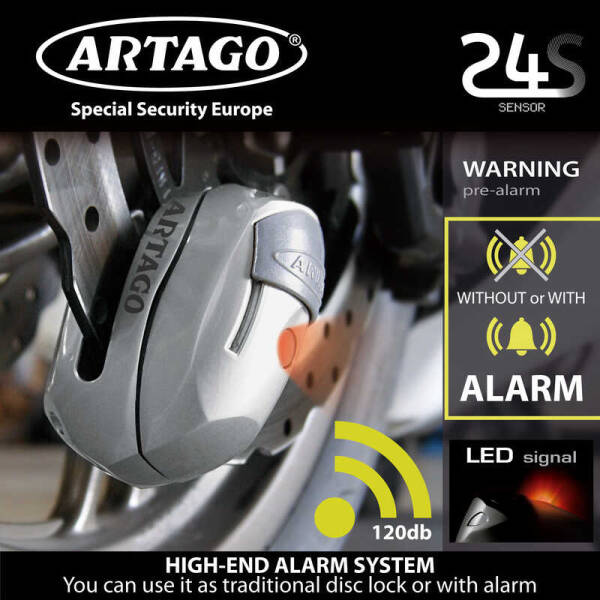ARTAGO 24S ALARMLI DİSK KİLİDİ - 3