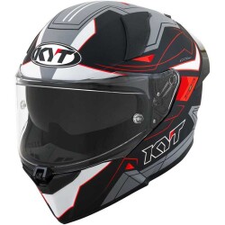 KYT R2R KASK LED MATT SİYAH GRİ 