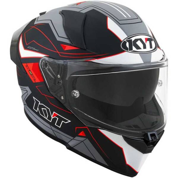 KYT R2R KASK LED MATT SİYAH GRİ - 2