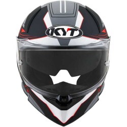 KYT R2R KASK LED MATT SİYAH GRİ - 3
