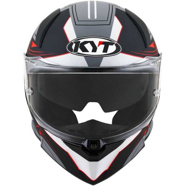 KYT R2R KASK LED MATT SİYAH GRİ - 3