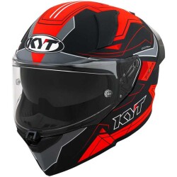 KYT R2R KASK LED MATT SİYAH KIRMIZI 