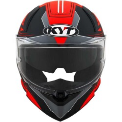 KYT R2R KASK LED MATT SİYAH KIRMIZI - 3