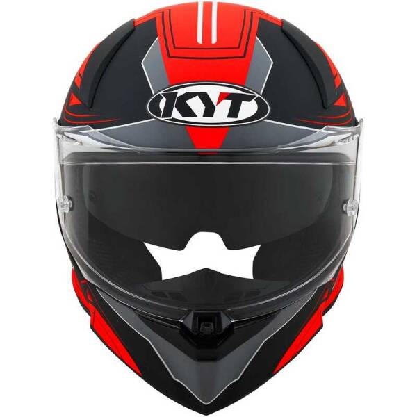KYT R2R KASK LED MATT SİYAH KIRMIZI - 3