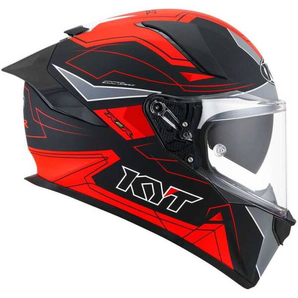 KYT R2R KASK LED MATT SİYAH KIRMIZI - 4