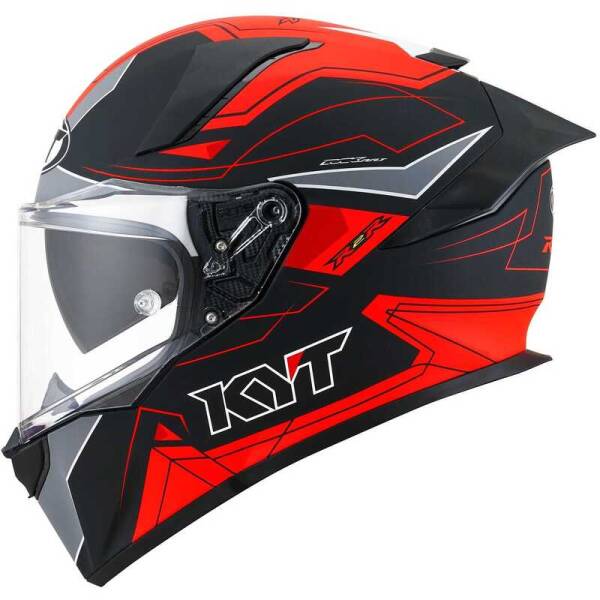 KYT R2R KASK LED MATT SİYAH KIRMIZI - 5