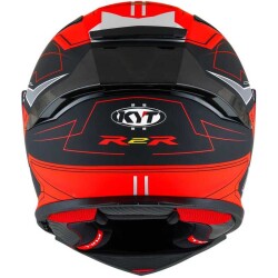 KYT R2R KASK LED MATT SİYAH KIRMIZI - 6