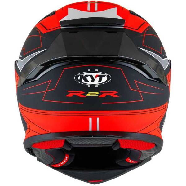 KYT R2R KASK LED MATT SİYAH KIRMIZI - 6