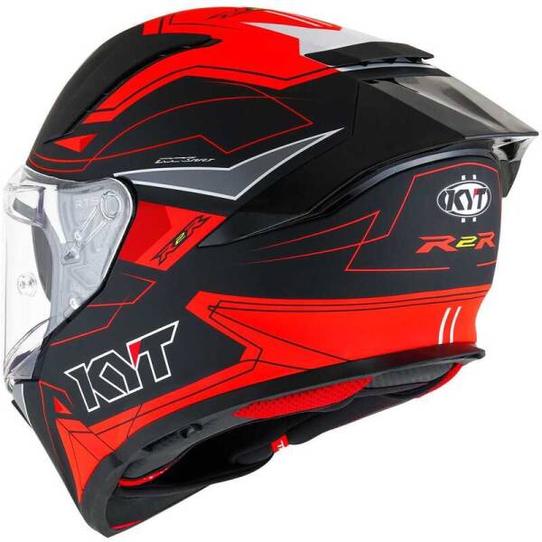 KYT R2R KASK LED MATT SİYAH KIRMIZI - 8