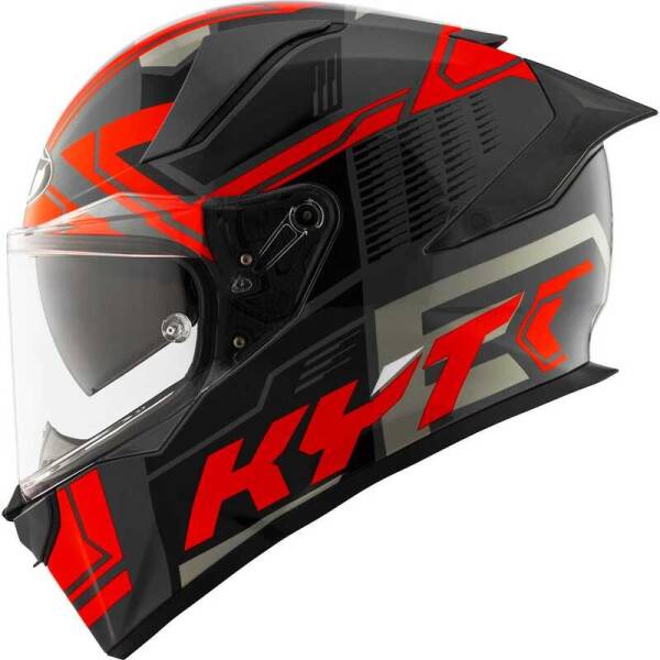 KYT R2R KASK OCTANE RED - 4