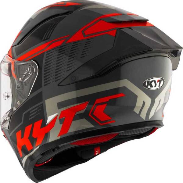 KYT R2R KASK OCTANE RED - 6