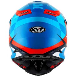 KYT SKYHAWK KASK GLOWING MAVİ TURUNCU FLUO - 6