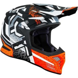 KYT SKYHAWK KASK HYPERFLOW MATT GREY / ORANGE - KYT (1)