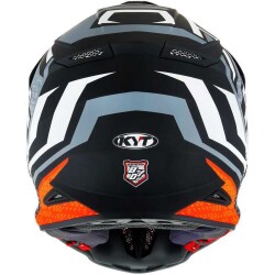 KYT SKYHAWK KASK HYPERFLOW MATT GREY / ORANGE - 5