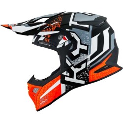 KYT SKYHAWK KASK HYPERFLOW MATT GREY / ORANGE - 3