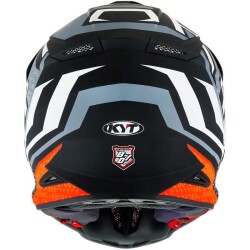 KYT SKYHAWK KASK HYPERFLOW MATT GREY / ORANGE - 5