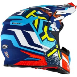 KYT SKYHAWK KASK HYPERFLOW MATT LIGHT BLUE / RED - 6