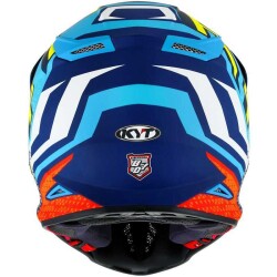 KYT SKYHAWK KASK HYPERFLOW MATT LIGHT BLUE / RED - 7