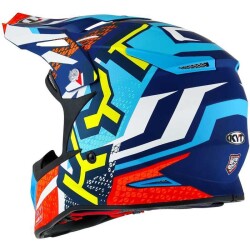 KYT SKYHAWK KASK HYPERFLOW MATT LIGHT BLUE / RED - 8