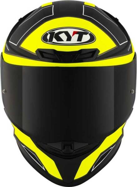 KYT TT-REVO KASK ELECTRON MATT SİYAH SARI - 2