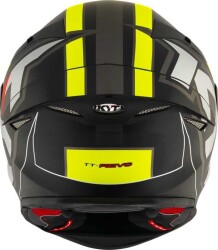 KYT TT-REVO KASK ELECTRON MATT SİYAH SARI - 5