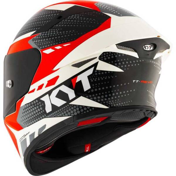 KYT TT-REVO KASK GEAR BLACK / RED - 3