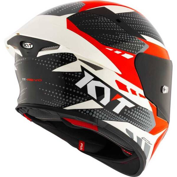 KYT TT-REVO KASK GEAR BLACK / RED - 4