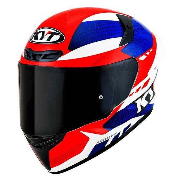 KYT TT-REVO KASK GEAR BLUE / RED - 1