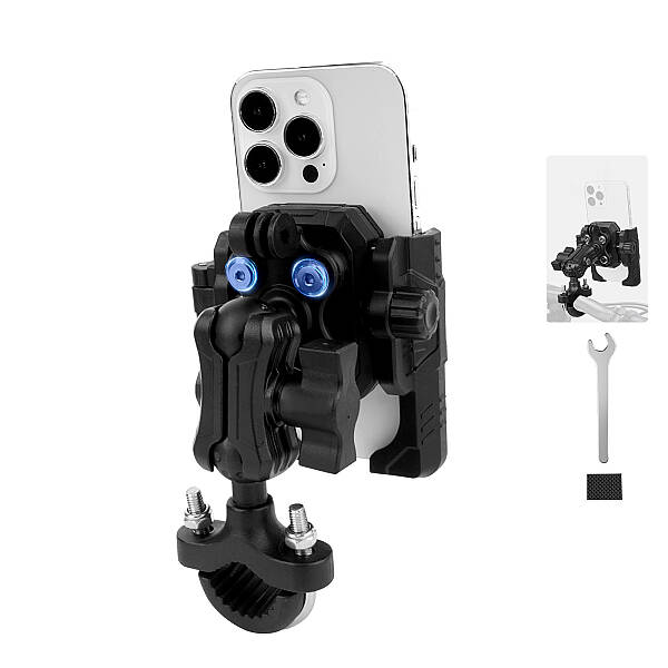 MECHRIG 12.7 - 33 mm UYUMLU U TİPİ MOTOSİKLET TELEFON TUTUCU - 1