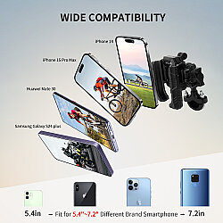 MECHRIG 12.7 - 33 mm UYUMLU U TİPİ MOTOSİKLET TELEFON TUTUCU - 6