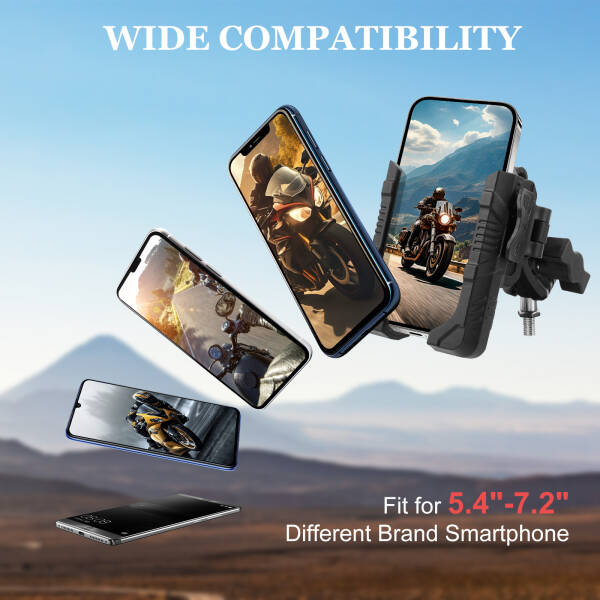 MECHRIG M10 VİDALI MOTOSİKLET TELEFON TUTUCU - 5