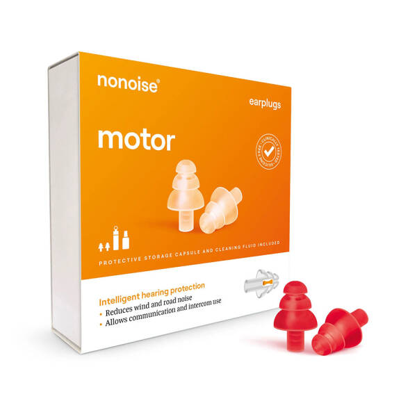 NONOISE MOTO KULAK TIKACI KIRMIZI - 1