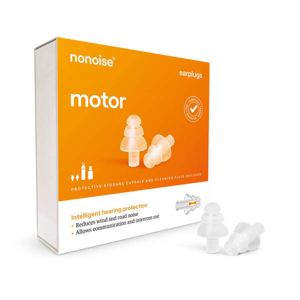 NONOISE MOTO KULAK TIKACI ŞEFFAF - 1