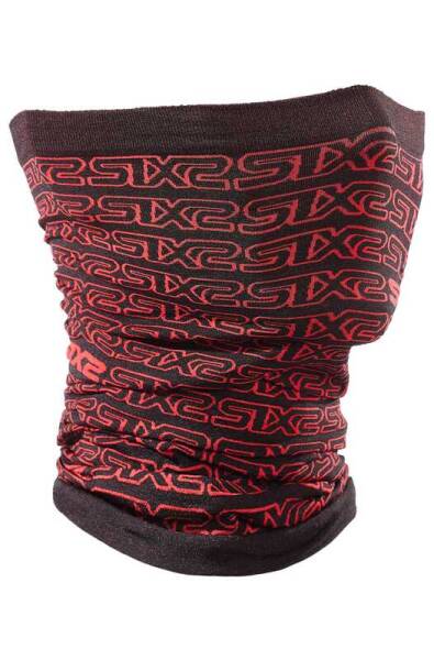 SIX2 TBX V2 4 MEVSİM BOYUNLUK LOGO SİYAH KIRMIZI - 1