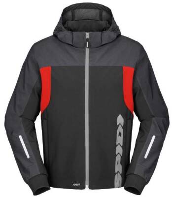 SPIDI HOODIE H2OUT II CEKET SİYAH KIRMIZI - 1