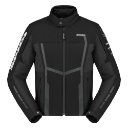 SPIDI MOTOJOY TEKSTİL CEKET SİYAH BEYAZ - SPIDI