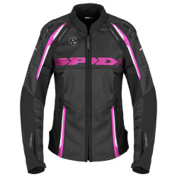 SPIDI RACE WARRIOR 2 NET LADY YAZLIK CEKET SİYAH FUŞYA - 1