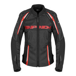 SPIDI RACE WARRIOR 2 NET LADY YAZLIK CEKET SİYAH KIRMIZI - SPIDI