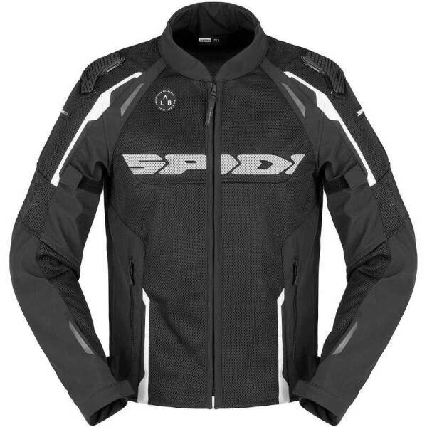 SPIDI RACE WARRIOR 2 NET YAZLIK CEKET SİYAH BEYAZ - 1