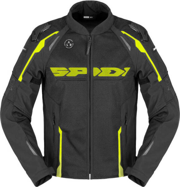 SPIDI RACE WARRIOR 2 NET YAZLIK CEKET SİYAH SARI - 1