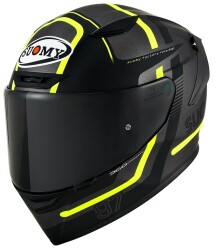 SUOMY TRACK-1 KASK NINETY SEVEN GUN METAL-YELLOW 