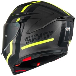 SUOMY TRACK-1 KASK NINETY SEVEN GUN METAL-YELLOW - 3