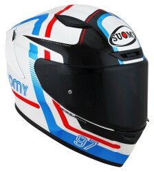 SUOMY TRACK-1 KASK NINETY SEVEN WHITE-RED - 2