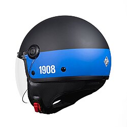 TUCANO URBANO EL JETTIN 6.0 YARIM KASK INTER NERAZZURRO MAT SİYAH - 9