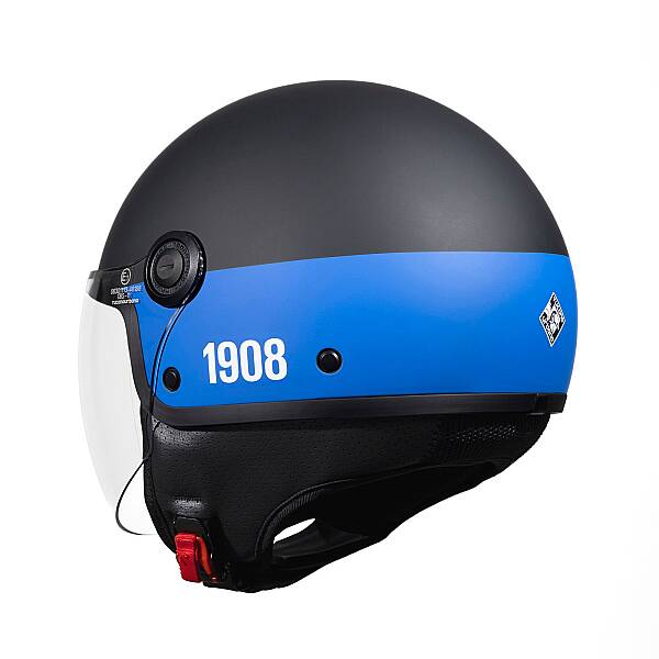 TUCANO URBANO EL JETTIN 6.0 YARIM KASK INTER NERAZZURRO MAT SİYAH - 9