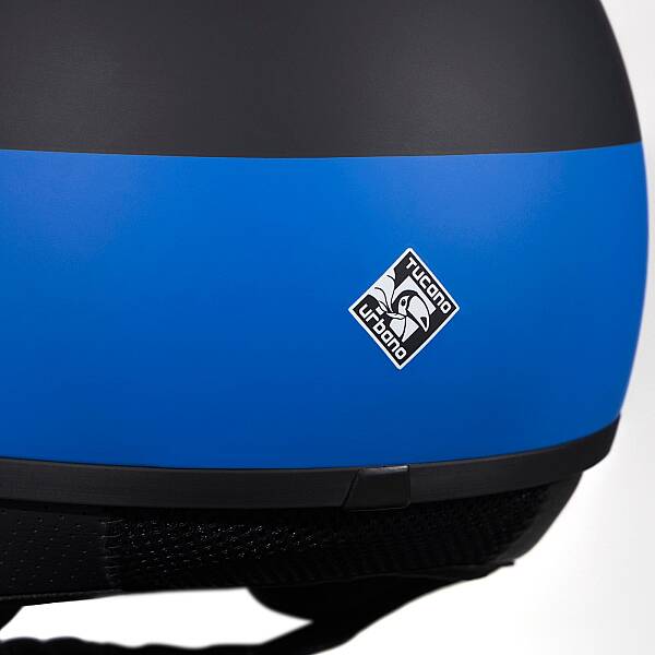 TUCANO URBANO EL JETTIN 6.0 YARIM KASK INTER NERAZZURRO MAT SİYAH - 11
