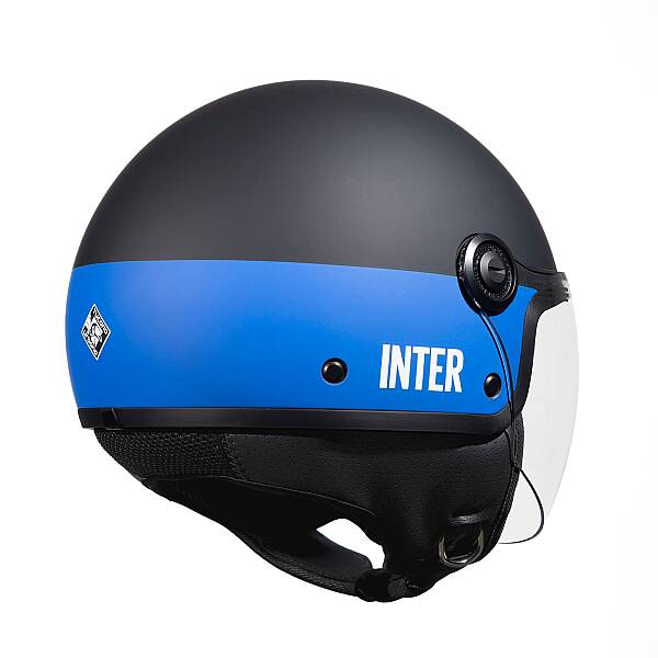 TUCANO URBANO EL JETTIN 6.0 YARIM KASK INTER NERAZZURRO MAT SİYAH - 3