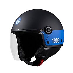 TUCANO URBANO EL JETTIN 6.0 YARIM KASK INTER NERAZZURRO MAT SİYAH - 7