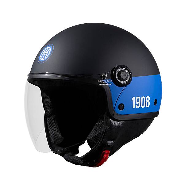 TUCANO URBANO EL JETTIN 6.0 YARIM KASK INTER NERAZZURRO MAT SİYAH - 7