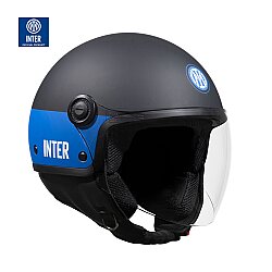 TUCANO URBANO EL JETTIN 6.0 YARIM KASK INTER NERAZZURRO MAT SİYAH - 1